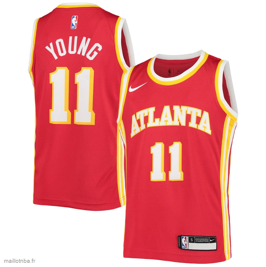 Maillot Atlanta Hawks Trae Young Nike Red 201920 Swingman Jersey - Icon Edition